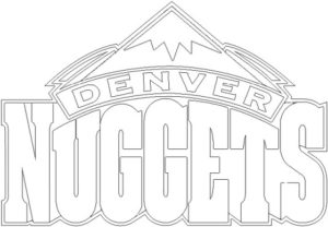 Coloriage Logo de Denver Nuggets