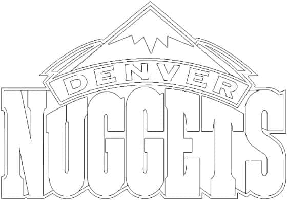 Coloriage Logo de Denver Nuggets