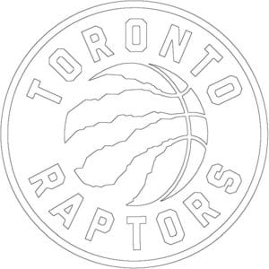 Coloriage Logo de Toronto Raptors