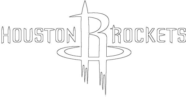 Coloriage Logo de Houston Rockets