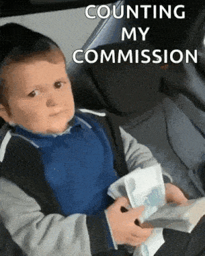 a baby is sitting in the back seat of a car holding a bunch of money and counting it