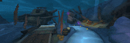 a computer generated image of an underwater scene