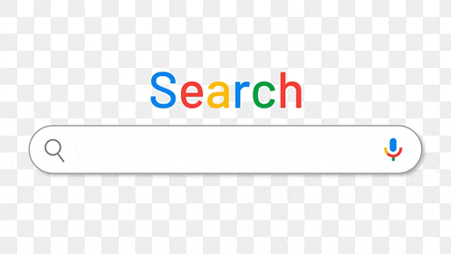 a google search bar on a checkered background with a microphone icon .