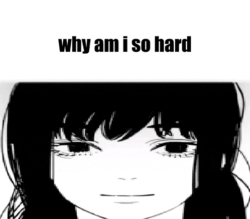 a black and white drawing of a girl with the words " why am i so hard " above her