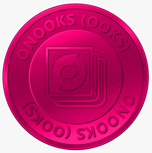 a pink coin that says onlooks looks on it