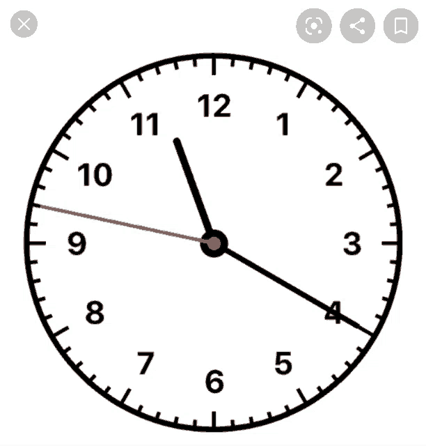 a black and white clock with the hands on the number 1 and 12