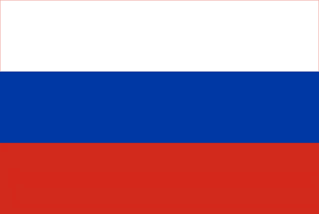 the flag of russia is blue , white and red with a white background .