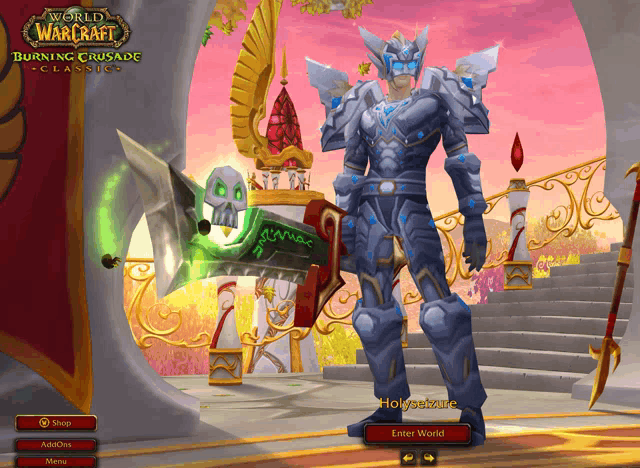 a screenshot of world of warcraft burning crusade classic