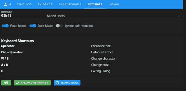 a screenshot of a computer screen showing a user 's keyboard shortcuts