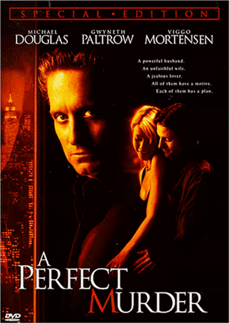 a movie poster for a perfect murder special edition