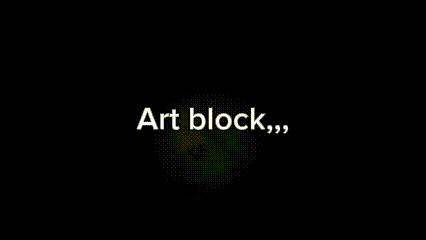 a black background with the words art block in white letters