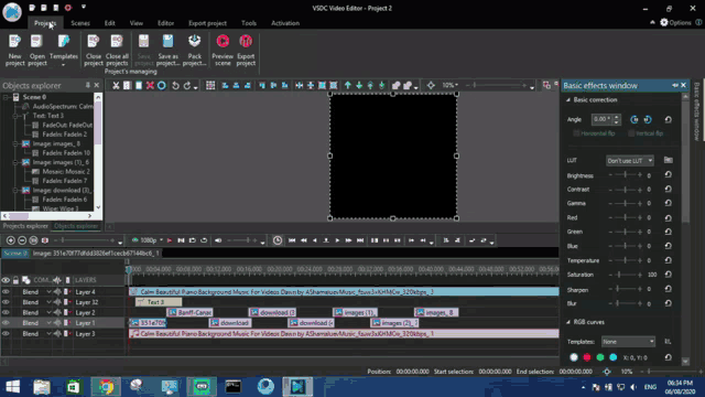 a computer screen shows a video editor program