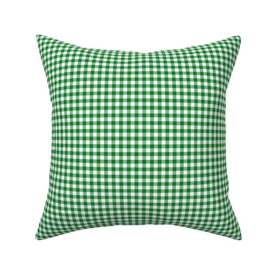 small green white buffalo plaid