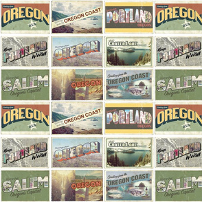  Retro Oregon Postcards