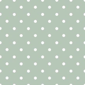 Sage Polka Dots