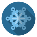 blue, christmas, frost, snow, snowflake, winter, xmas