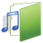 folder, green, music 