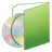 cds, folder, green 