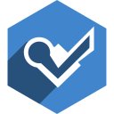 foursquare, hexagon, media, shadow, social