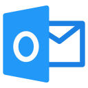 outlook, logo, microsoft, social, social media