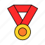 award, circle, gold, medal, round, win 