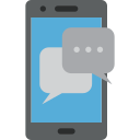 chatting, mobile, phone, chat, letter, message