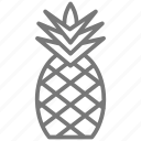 fruit, pineapple, whole