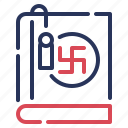 swastika, swastik, drawing, worship, hindu, indian, religion, holy, cross