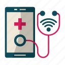 smart, medical, examination, mobile app, healthcare, stethoscope