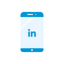 iphone, linkedin logo, logo, phone