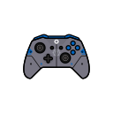 blue, controller, gamer, gear, xbox one