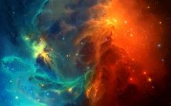 Space nebula stars