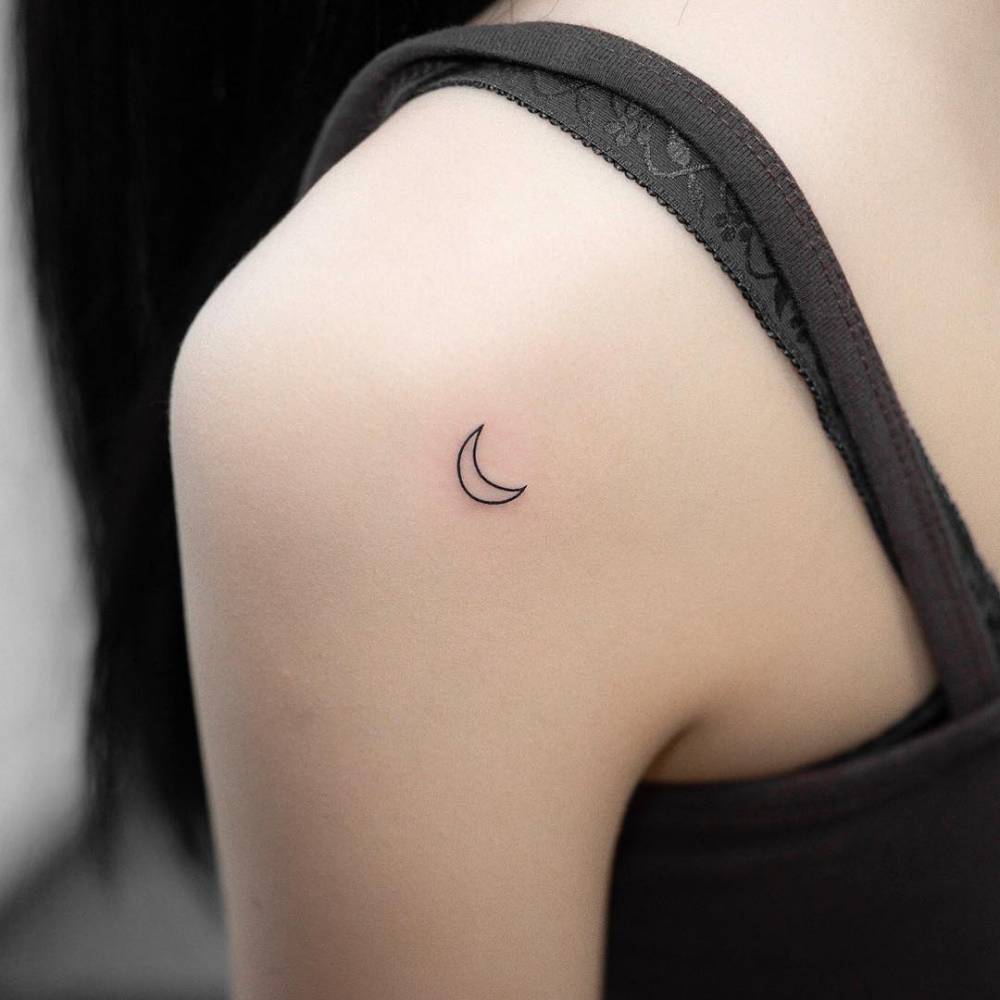 A pretty floral crescent moon  Bloom and Gloom Tattoo  Facebook