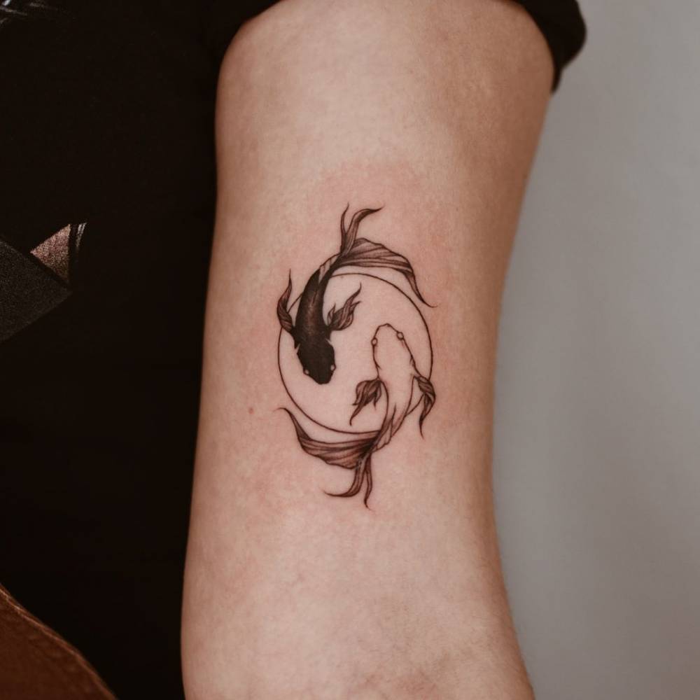 Koi Fish Yin Yang Tattoo: What Does It Mean? Sunica Design, 41% OFF