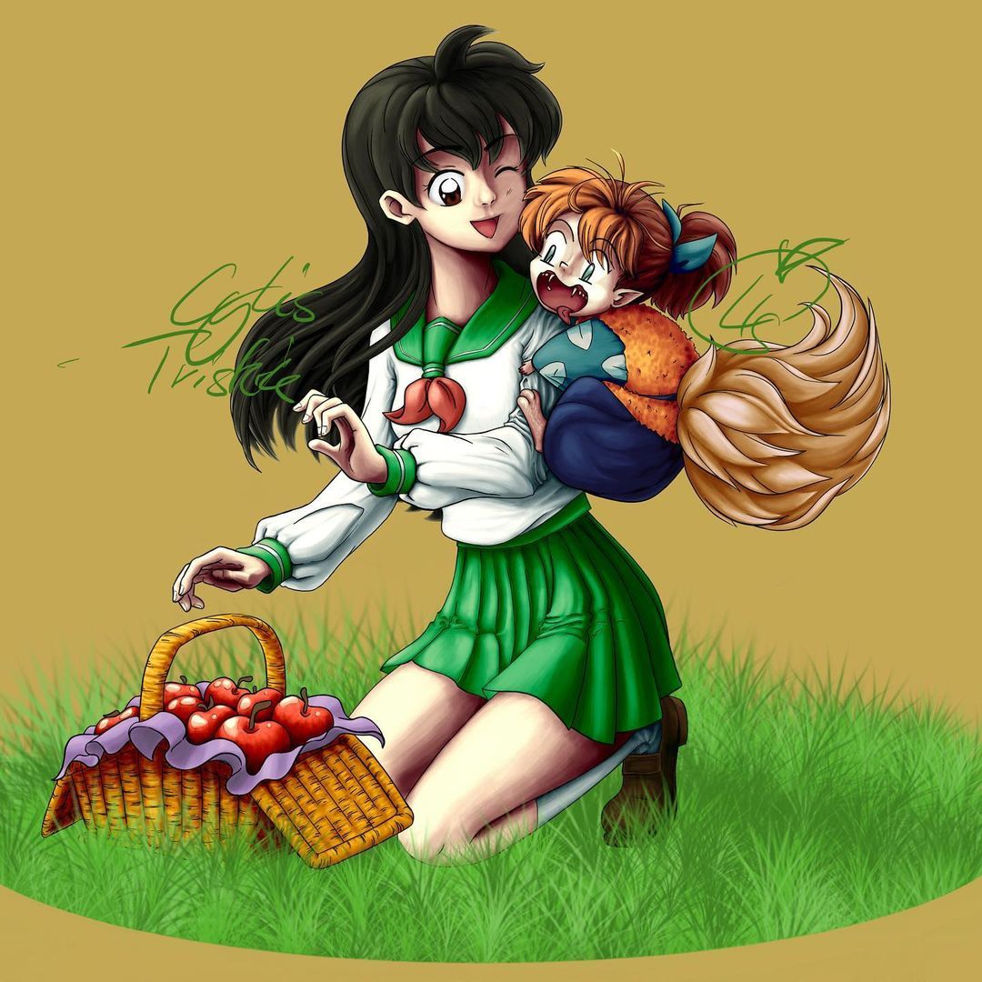 Endlich in Farbe … und … dieses Bild wird es demnächst auf Fanfiktion.de im Bücherregal zu finden geben.
~
Bleibt ungewöhnlich Cylis
~~
#digitalart #digitaldrawing #semirealism #kagome #chippo # inuyasha #fanart #colored #apple #picnick #manga...