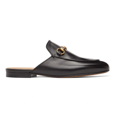 Gucci Black Princetown Slippers