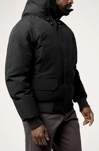 Canada Goose Chilliwack Padded Down Bomber Jacket In Black