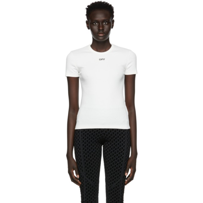 Off-white Off White T-shirts And Polos White In White Black