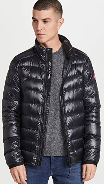 Canada Goose Crofton Packable 750 Fill Power Down Hooded Jacket In Carbon