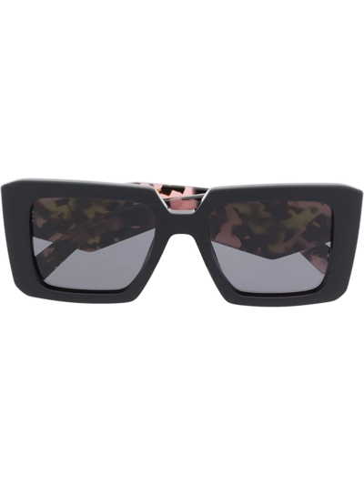 Prada Symbole Oversized Square-frame Sunglasses In Black