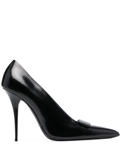 Saint Laurent Polierte Pumps In Black