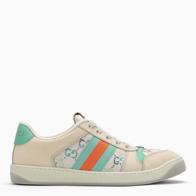 Gucci 30mm Screener Gg Canvas Sneakers In Beige