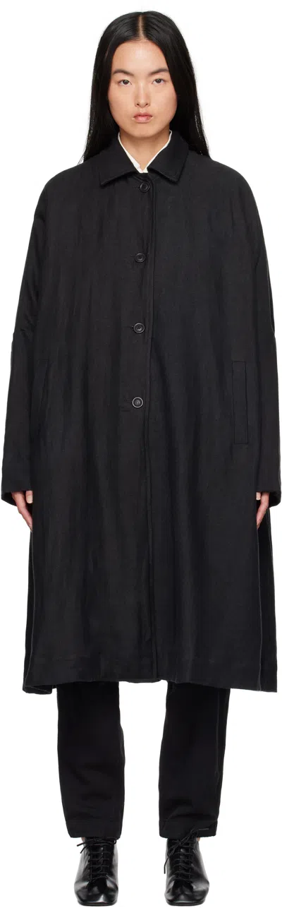 Casey Casey Black Atomless Coat