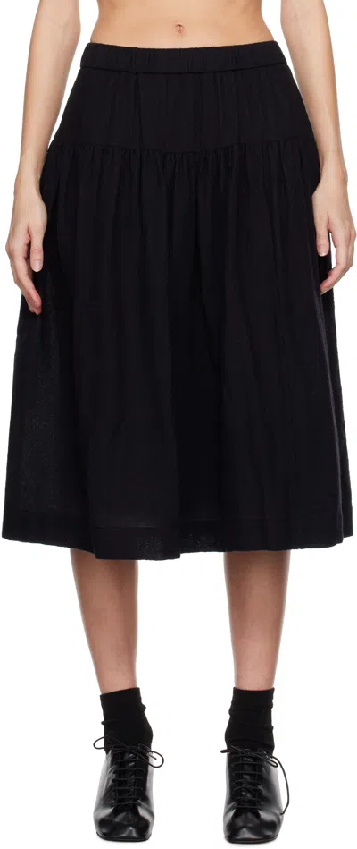 Casey Casey Black Upup Midi Skirt