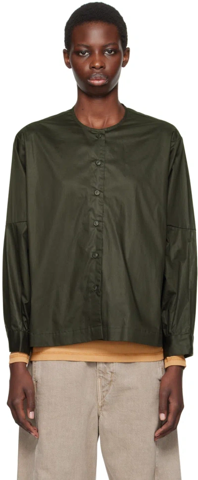 Casey Casey Khaki Biggy Shirt In Dark Khaki