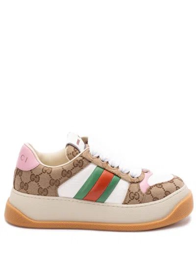 Gucci Screener Series Of Platform Soles In Multicolor