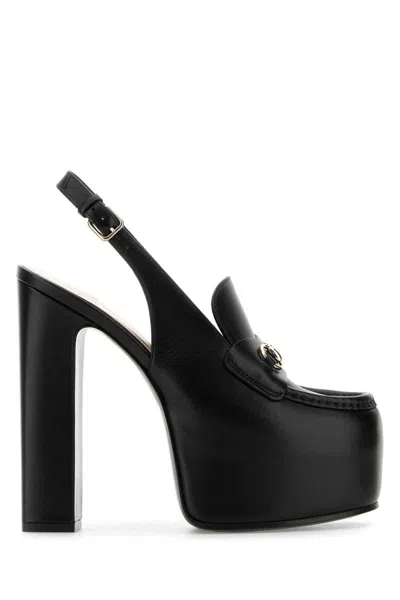 Gucci High-heeled Sandals With Thick Soles And Straps In Black