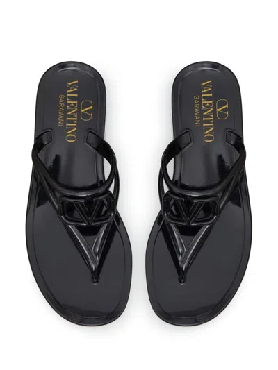 Shop Valentino 24ss Black Women's Sandals For The Trendy Fashionista