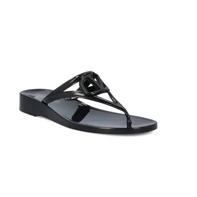 Shop Valentino Women's Vlogo Signature Slip-on Flip Flops, Black