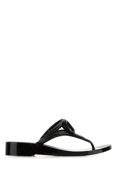 Shop Valentino Garavani Slippers In Black